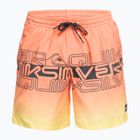 Pánské plavecké šortky Quiksilver Everyday Wordblock Volley 17" oranžové EQYJV04005-MHV6