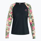 Dámské plavecké tričko Longsleeve ROXY Lycra Printed anthracite palm song s