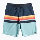 Pánské plavecké šortky Billabong All Day HTR Stripes OG modré