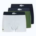 Lacoste boxerky 5H1803 P52 3 páry tymiánová/navy blue/bílá