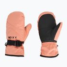 Dětské snowboardové rukavice ROXY Roxy Jetty Girl Solid Mitt peach pink
