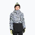 Dětská snowboardová bunda Quiksilver Mission Printed Block heritage scribble black