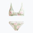 Dámské dvoudílné plavky ROXY Hibiscus Daze Elongated Tri basil party waves yw