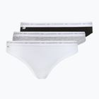Dámské kalhotky Lacoste 8F1338 3 páry black/white/silver chine