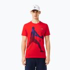 Lacoste Tennis X Novak Djokovic tričko s červeným rybízem + čepice sada