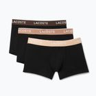 Boxerky Lacoste 5H3401 3 páry black/biscuit/baguette