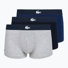 Pánské boxerky Lacoste 5H1291 3-pack navy blue/white/silver ch