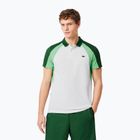 Pánské tenisové polo tričko Lacoste Polo DH8963 white/liamone green
