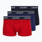 Pánské boxerky Lacoste 5H1300 3 páry navy blue/red/methylene