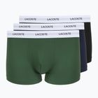 Pánské boxerky Lacoste 5H5150 3 páry black/green/navy blue