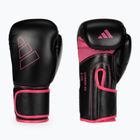 Boxerské rukavice Adidas Hybrid 80 černo-růžové ADIH80