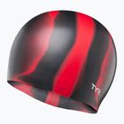 Plavecká čepice TYR Multi-Color Silicone black/red