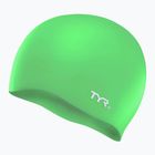 Dětská plavecká čepice TYR Wrinkle-Free Silicone apple green