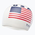 Plavecká čepice TYR USA Silicone white