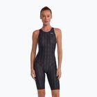 Dámské jednodílné plavky TYR Fusion 2 Aerofit Shortjohn black