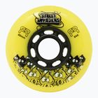 Kolečka na kolečkové brusle FR Skates Street Invaders Wheels 80mm/84A X4 yellow/black