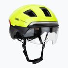 Cyklistická helma s blinkry ABUS Hyp-e Ace signal yellow