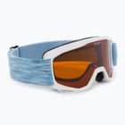 Dětské lyžařské brýle Alpina Piney white/skyblue matt/orange