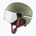 Dětská  lyžařská helma  Alpina Zupo Visor Q-Lite olive/ red matt