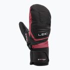 Dětské lyžařské rukavice LEKI Griffin 3D Junior Mitt black/ rose