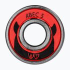 Ložiska Wicked ABEC 5 v balení 8 kusů červených/černých ložisek 310035