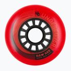 Kolečka UNDERCOVER WHEELS Raw 80 mm/85A 4 ks red