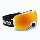 Lyžařské brýle  UVEX Downhill 2100 CV Race white matt/mirror orange clear