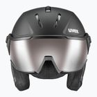 Lyžařská helma UVEX Instinct Visor PRO V black matt/silver/silver