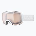 Lyžařské brýle  UVEX Downhill 2100 V white matt/mirror silver clear