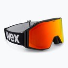Lyžařské brýle  UVEX Gravity FM black matt/mirror red orange clear
