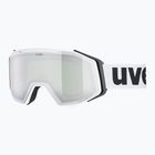 Lyžařské brýle  UVEX Gravity FM white matt/mirror silver clear green