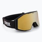 Lyžařské brýle  UVEX Gravity FM black matt/mirror gold orange clear