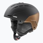 Lyžařská helma UVEX Stance MIPS black/brown matt