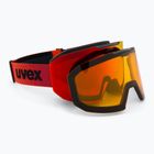 Lyžařské brýle  UVEX Evidnt Attract + case black matt/mirror red orange clear