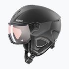 Lyžařská helma UVEX Wanted Visor Pro V black matte