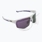 Sluneční brýle UVEX Axos Set white matt/mirror purple/clear