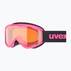 Dětské lyžařské brýle UVEX Speedy Nova Jr pink/lasergold