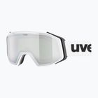 Lyžařské brýle UVEX Gravity FM white matt/mirror silver/green/clear