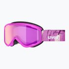 Dětské lyžařské brýle UVEX Speedy Nova FM S2 pink matt/mirror pink