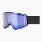 Lyžařské brýle UVEX Scenic P S0-S4 black matt/mirror blue/pola