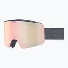 Lyžařské brýle UVEX Ignite FM S3 black matt/mirror rose