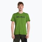 Salewa pánské trekové tričko Puez Hybrid 2 Dry green 27397