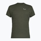 Pánské tričko Salewa Puez Melange Dry faded green melange