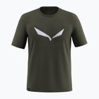 Pánské tričko Salewa Solidlogo Dry dark olive
