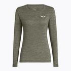 Dámské tričko Longsleeve Salewa Puez Melange Dry faded green melange