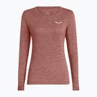 Dámské trekingové tričko Longsleeve Salewa Puez Melange Dry desert pink melange