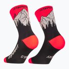 Ponožky DYNAFIT Traverse Crew black out ultra coral/6a10
