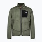 Pánská trekingová mikina Salewa Puez Warm Full Zip faded green