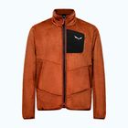 Pánská trekingová mikina Salewa Puez Warm Full Zip bombay brown