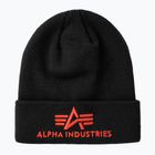 Alpha Industries 3D černá/červená čepice